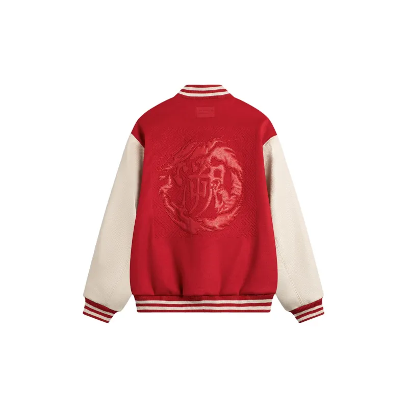 LiNing Baseball Jacket Unisex Agate Red-1