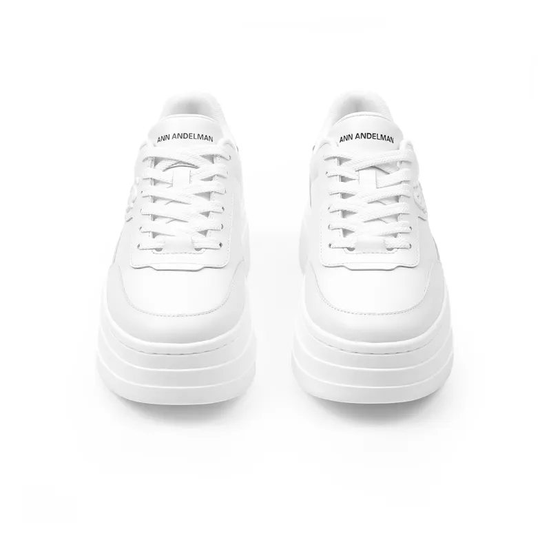 ANN ANDELMAN Arcade Blanc Height Increasing Low Top Skateboard Shoes Women's-1