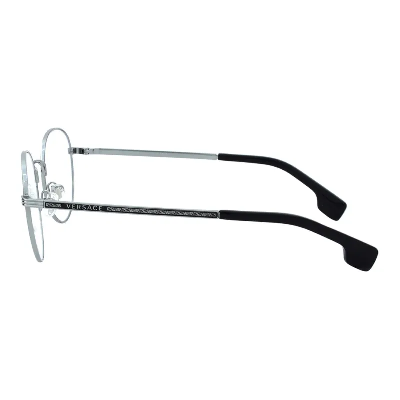 VERSACE Metal Irregular Shape Eyeglass Frames Men's Silver-1