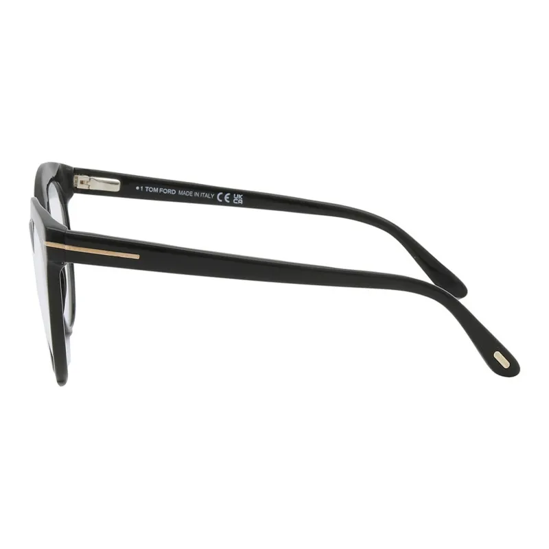 TOM FORD Acetate Cat Eye Eyeglass Frames Men's Black-3