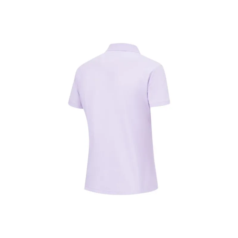 LiNing Fitness Series Polo Shirt Women's Light Illusion Purple-1