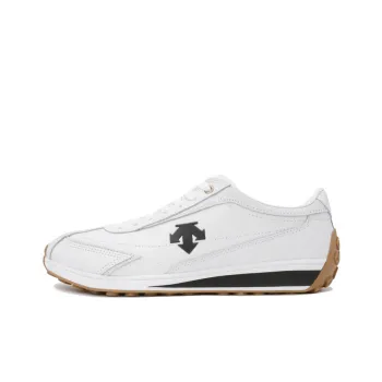DESCENTE Cron Racer Slip Resistant Cushioning Abrasion Resistant Low Top Skateboard Shoes Unisex White