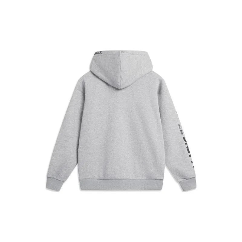 LiNing Sports Fashion Collection Sweatshirt Unisex Heather Gray-1