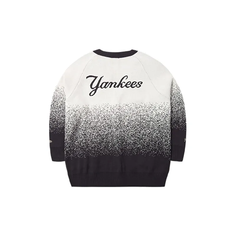 New Era Knitted Fabric Cardigan Unisex Black-1