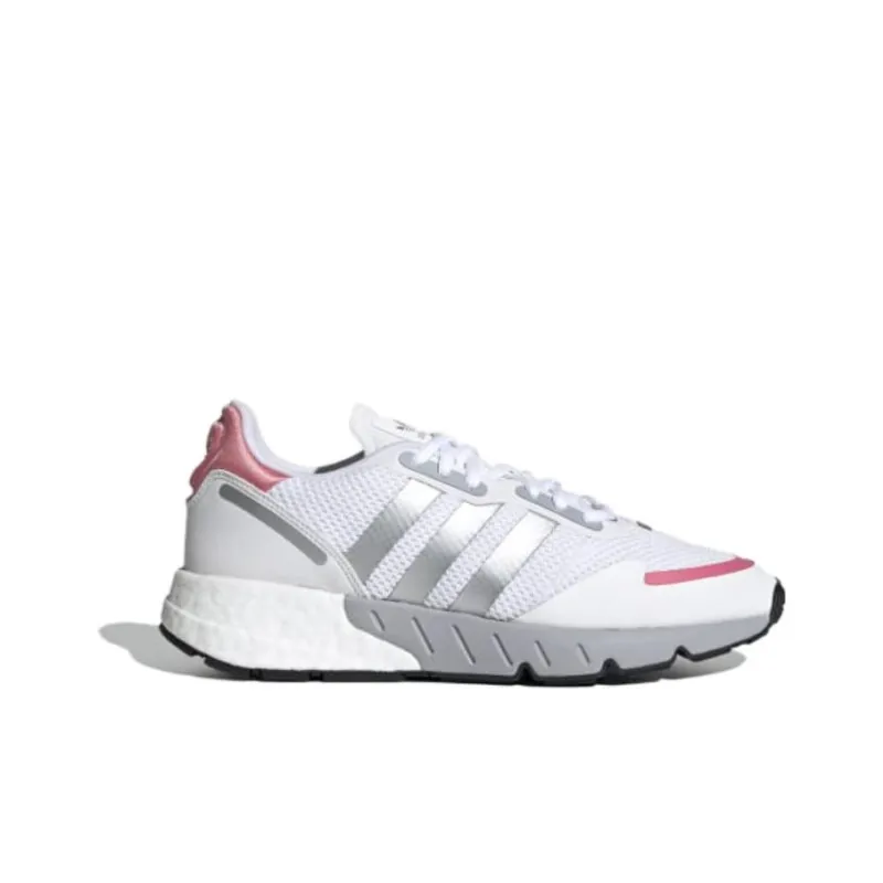 Adidas Zx 1K Boost White Silver Metallic Women's-1
