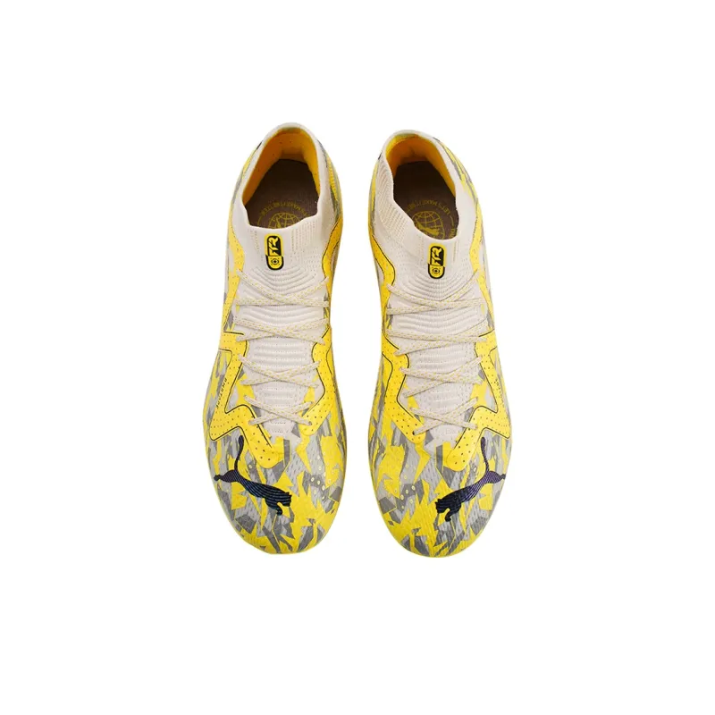 PUMA Future Ultimate MG Rubber Short Studs Artificial Ground Anti Slip Wear Resistant Soccer Shoes Unisex Yellow-2