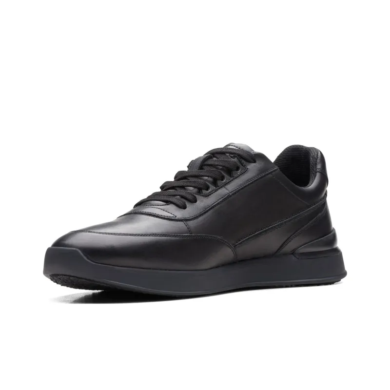 Clarks Low Top Casual Shoes Men's Black-2
