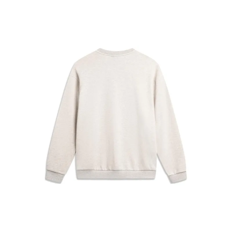 LiNing Weekend Youth Sweatshirt Unisex Heather Gray Tile Gray-1