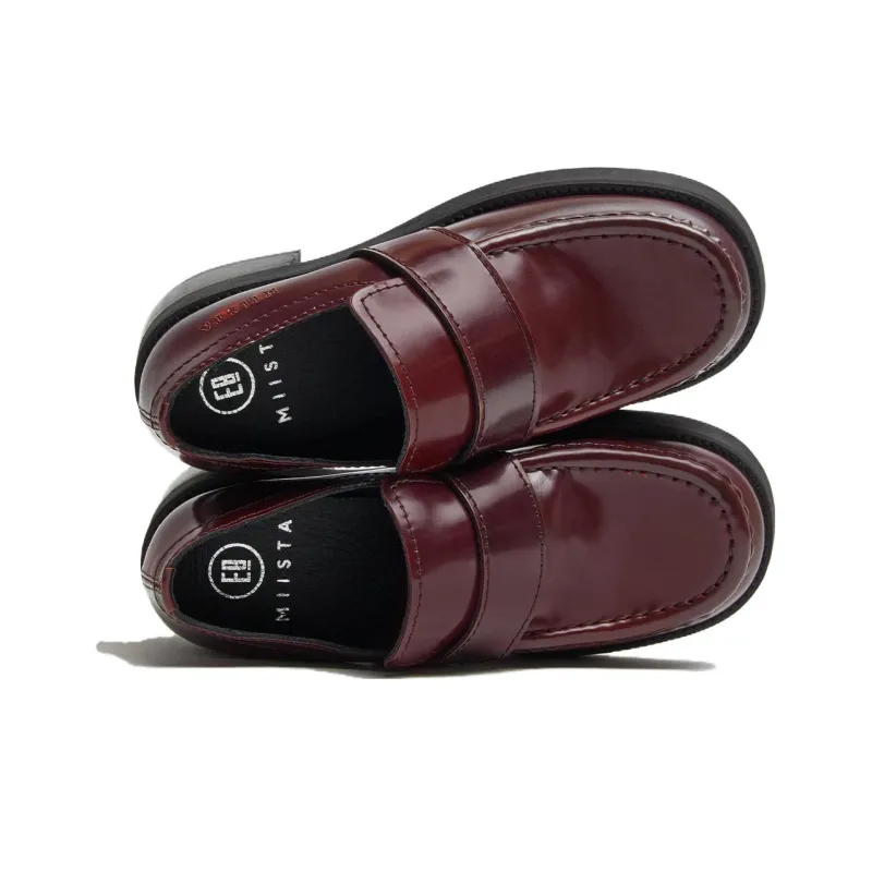 MIISTA Loafers Women's Low-Top Red-4