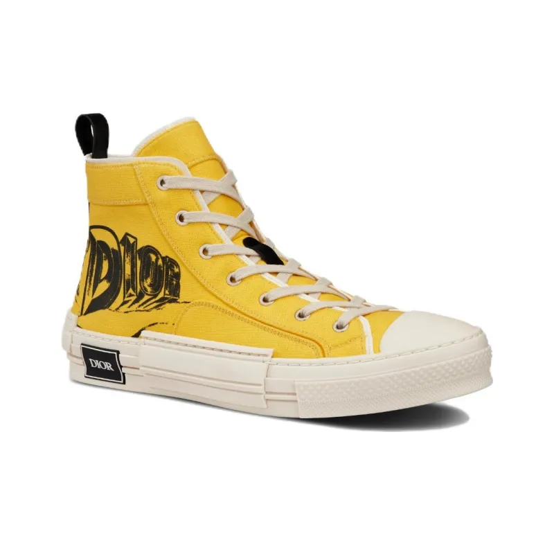 DIOR B23 High Top AsteroDIOR Yellow-1
