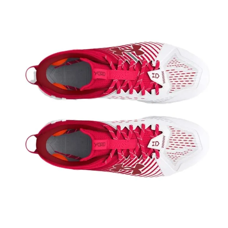 Under Armour Yard Low Mt Tpu Baseball Cleats 'White Red'-3