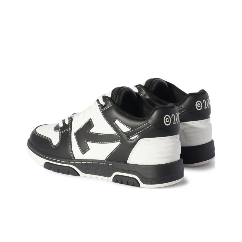 OFF WHITE Out Of Office Ooo Low Tops Logic Logo Black White-2