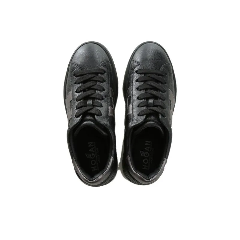 HOGAN H562 Platform Shoes Women's Black-4