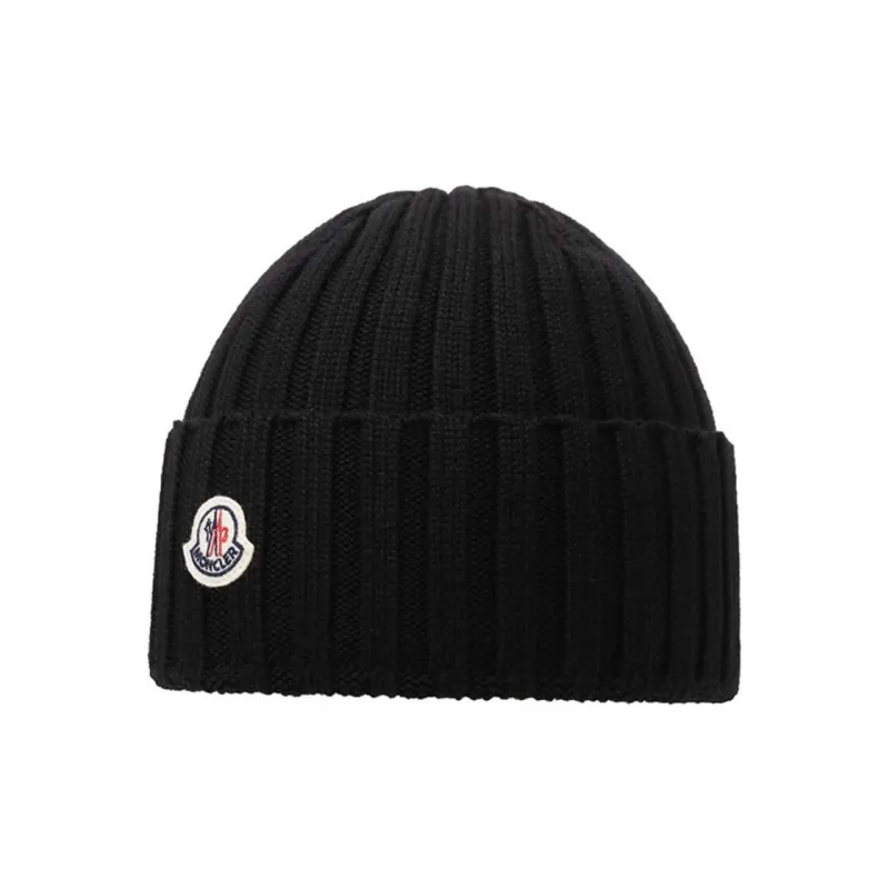 Moncler Logo Patch Knitted Beanie-1