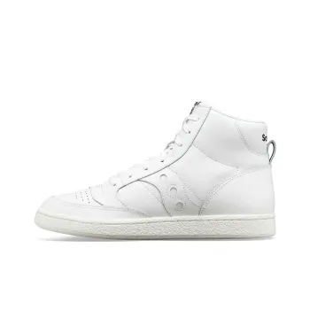 Saucony Jazz Court High Anti-Slip Wear-Resistant High-Top Skateboard Shoes Unisex White