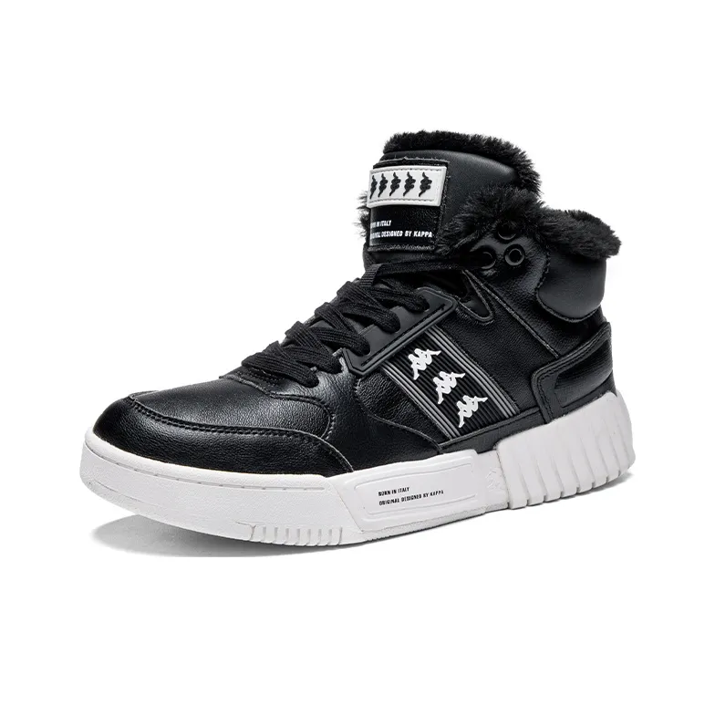 Kappa Mid Top Skateboard Shoes Unisex Black-2