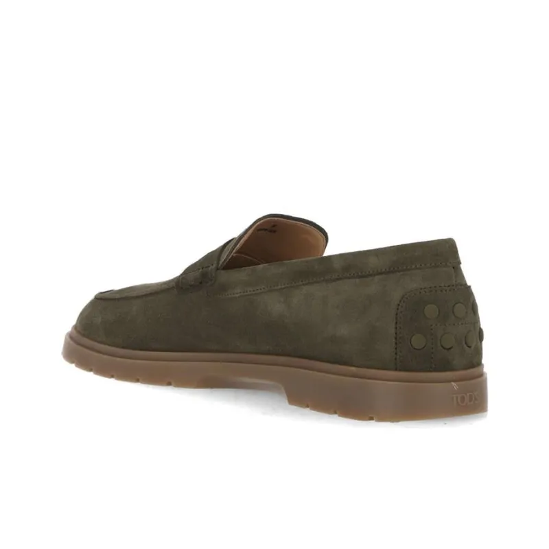 TOD'S Ridged Suede Loafers-3