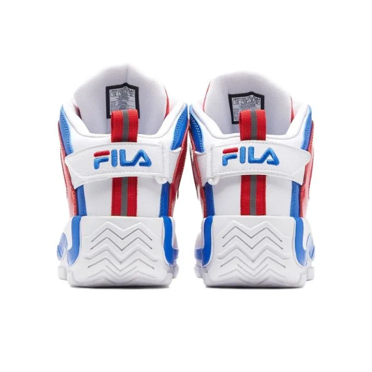 FILA Grant Hill 2 Cushioning Mid-Top Vintage Basketball Shoes Men's Red-4