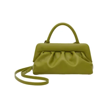 THE YELLOW SHOP Cow Leather Crossbody Bags Handbags Regular Women's Bamboo Green