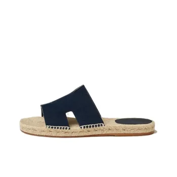 HERMES Antigua Slide Slippers Men's Dark Blue