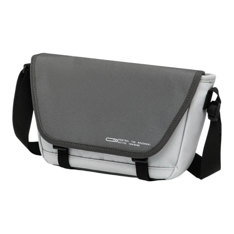 LiNing Sports Life Collection Polyester Shoulder Bag, Crossbody Bag Unisex Microcrystalline Gray & Asphalt Gray & Black-4