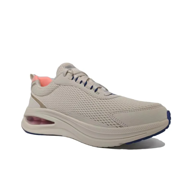 Skechers Cushioned Slip Resistant Low Top Casual Running Shoes Women's Beige-2