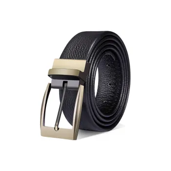 PISHUSHU Youth Casual Shoes Leather Belts Men's Width  3.5cm