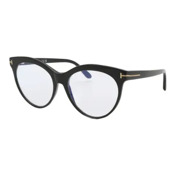 TOM FORD Acetate Cat Eye Eyeglass Frames Men's Black