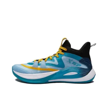 XTEP Cushioned Slip Resistant Low Top Basketball Shoes Men's Blue