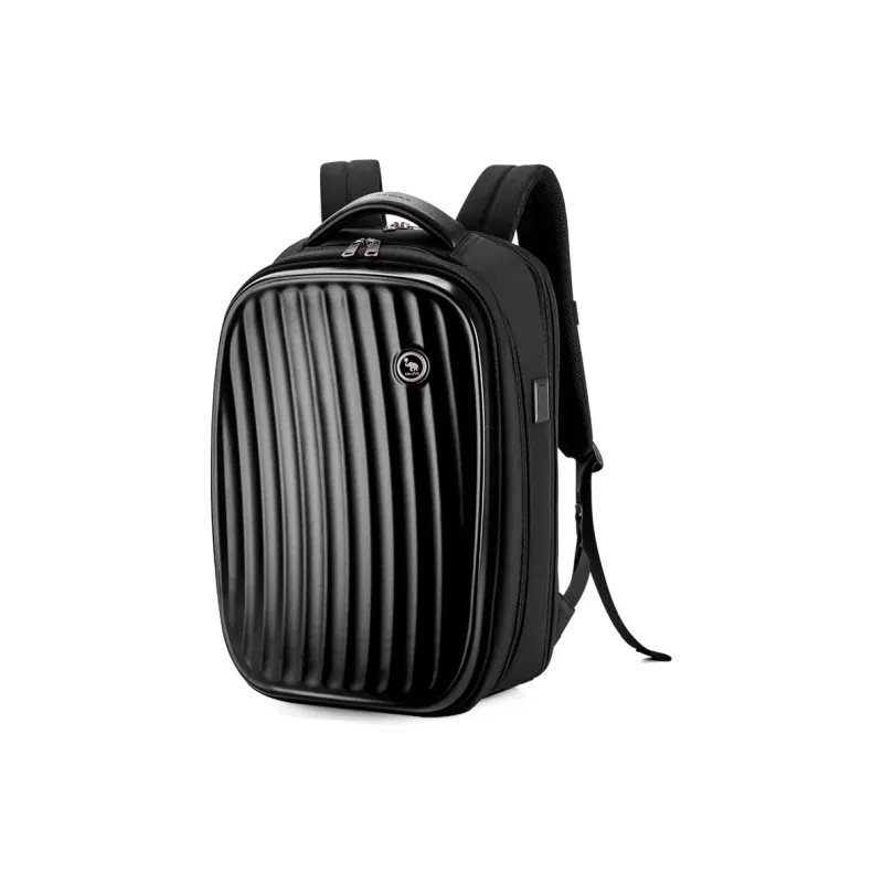 OIWAS Fabric Travel Backpack Laptop Bag Regular Unisex Black-1