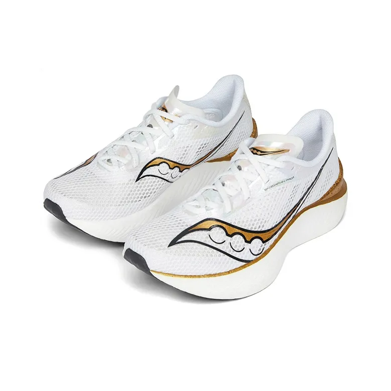 Saucony Endorphin Pro 3 Low Top Running Shoes Men's White Gold-1