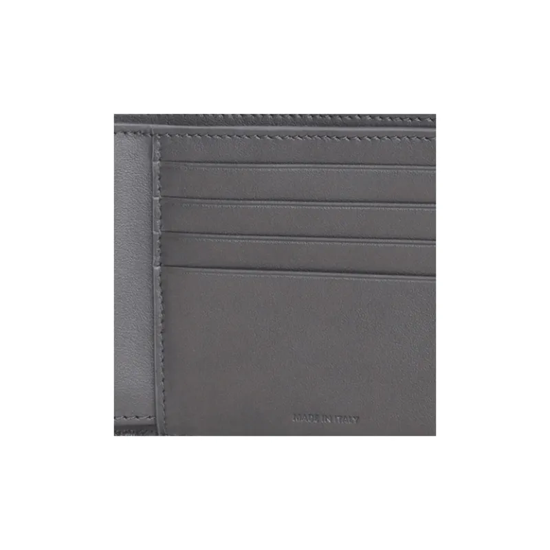 CELINE Grained Calfskin Wallet Men's Gray-5