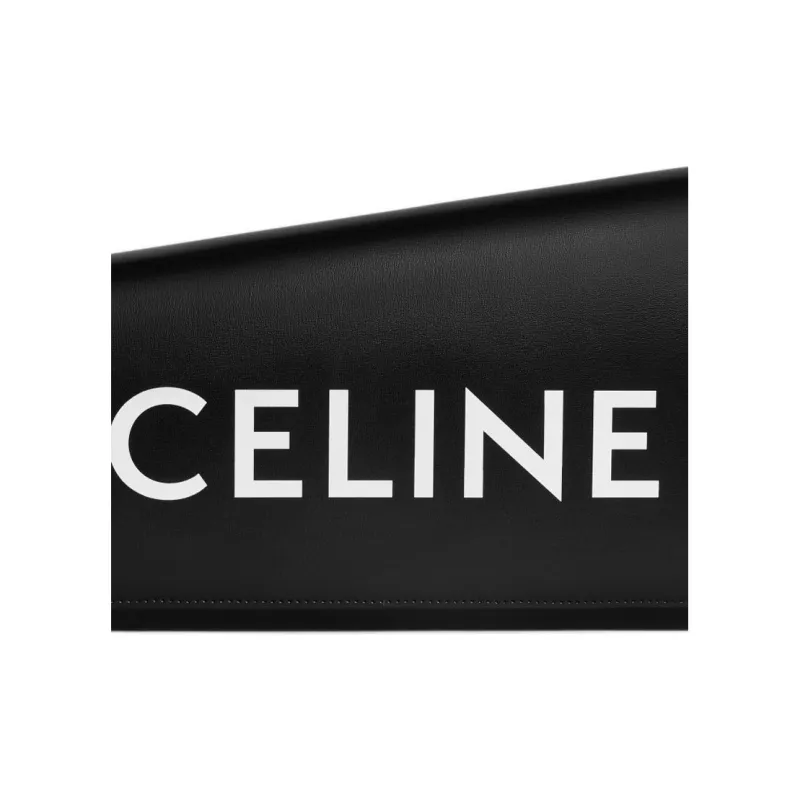 CELINE Cow Leather Clutch Women's Black-3