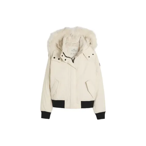 Hollister Puffer Jackets Women's Cream