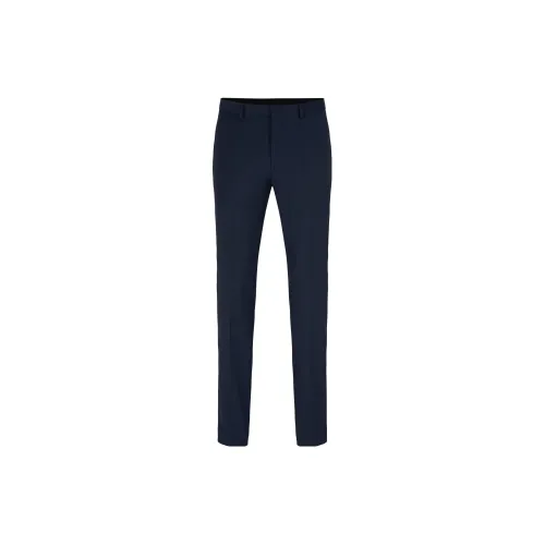 HUGO BOSS Suit Trousers Men Dark Blue