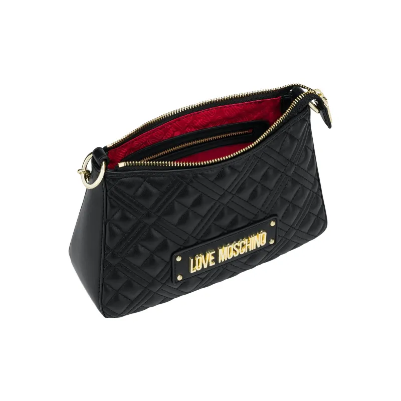 LOVE MOSCHINO PU Hobo Bag, Handbag, Shoulder Bag Women's Black-2