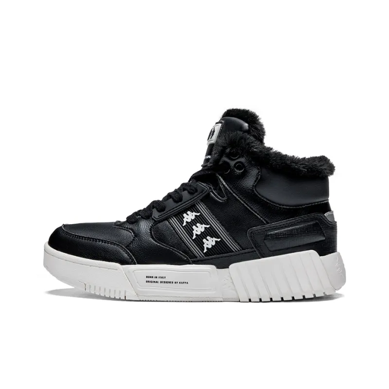 Kappa Mid Top Skateboard Shoes Unisex Black-0