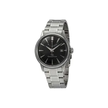 ORIENT Automatic Mechanical Movement Stainless Steel Strap Watch Unisex Black Dial