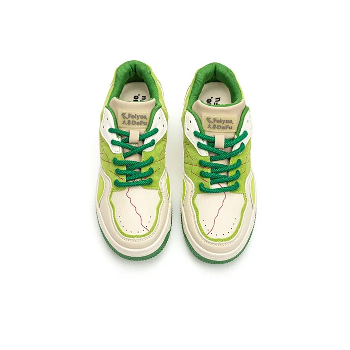 Dafu Leaps Forward Low Top Skateboard Shoes Women's Green-2