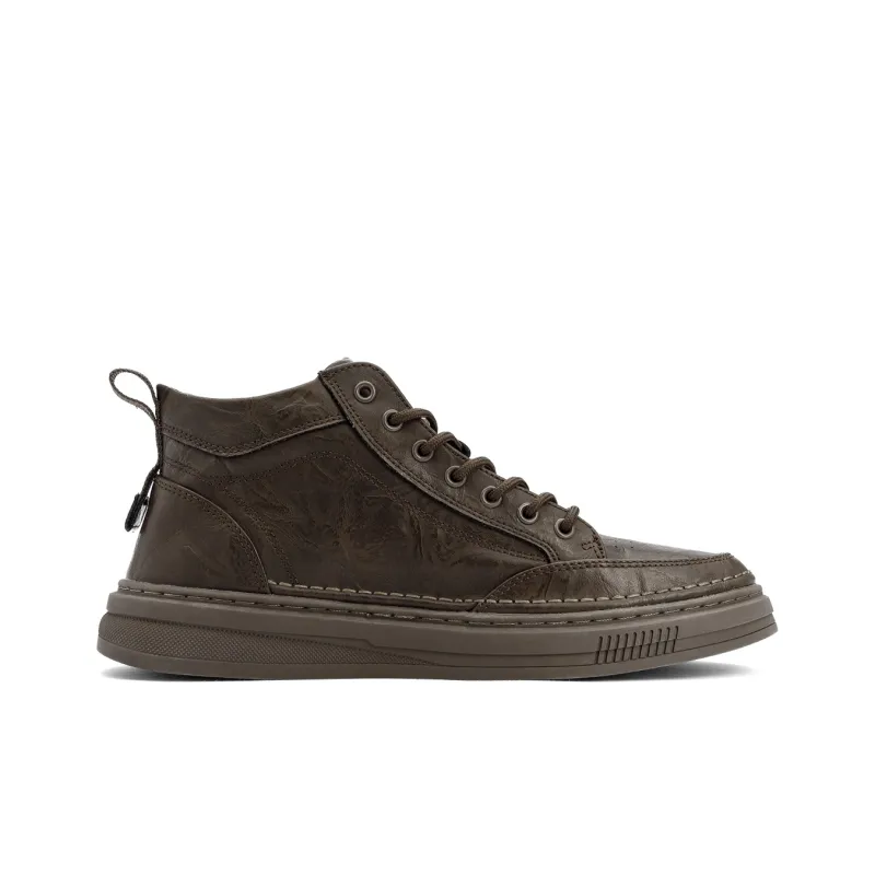 YEARCON Anti-Slip Wear-Resistant High-Top Skateboard Shoes Men's-7