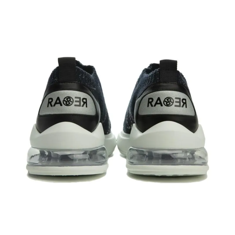 RARE Casual Shoes Men Low Top Navy Blue-3