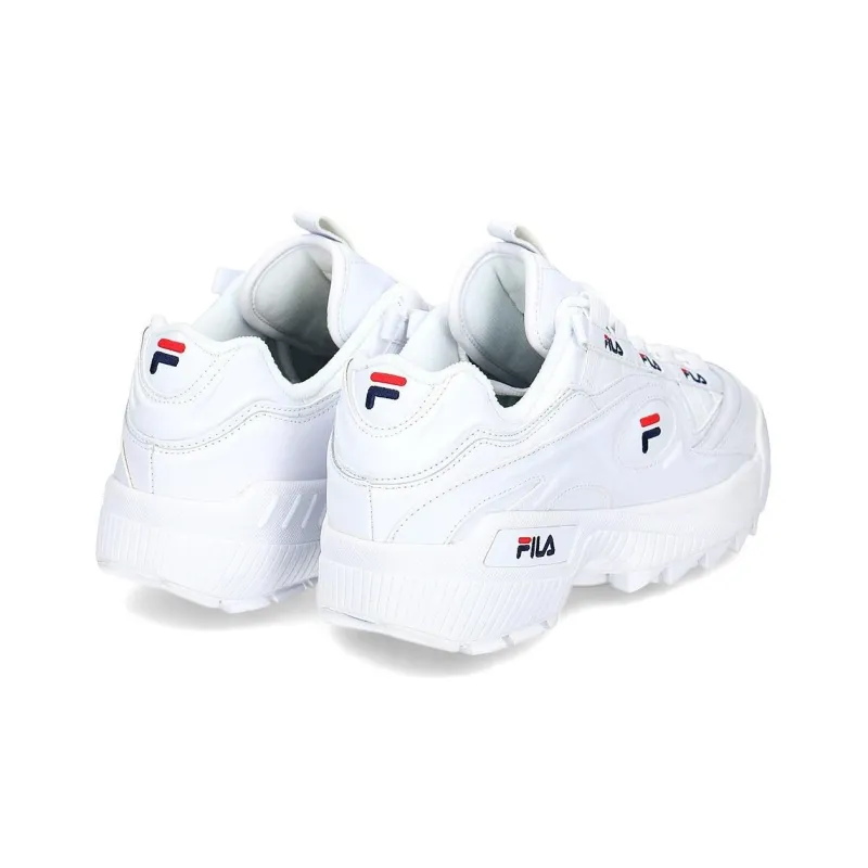 FILA D Formation Abrasion Resistant Low Top Chunky Sneakers Men's White-2