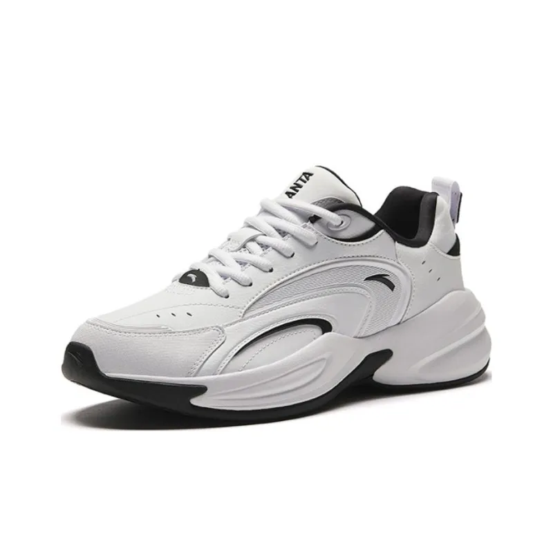 Anta Cushioning Lightweight Low Top Chunky Sneakers Men's White-1