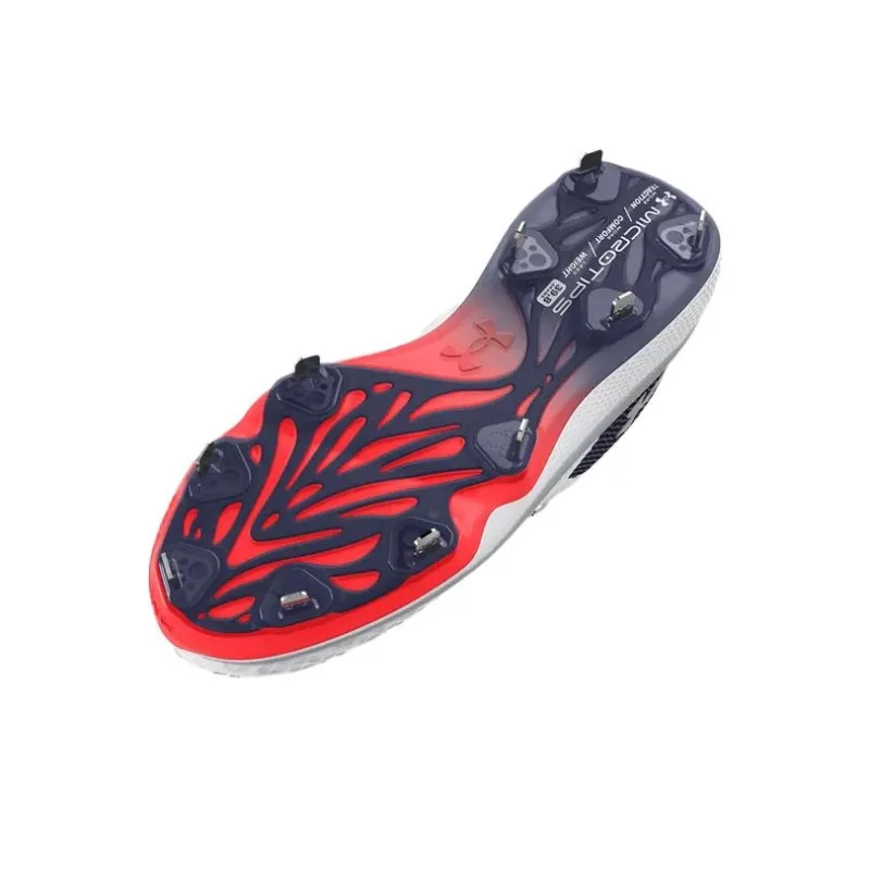 Under Armour Ua Glyde 2 Mt Le Softball Cleats 'White Black Red' Women's-4