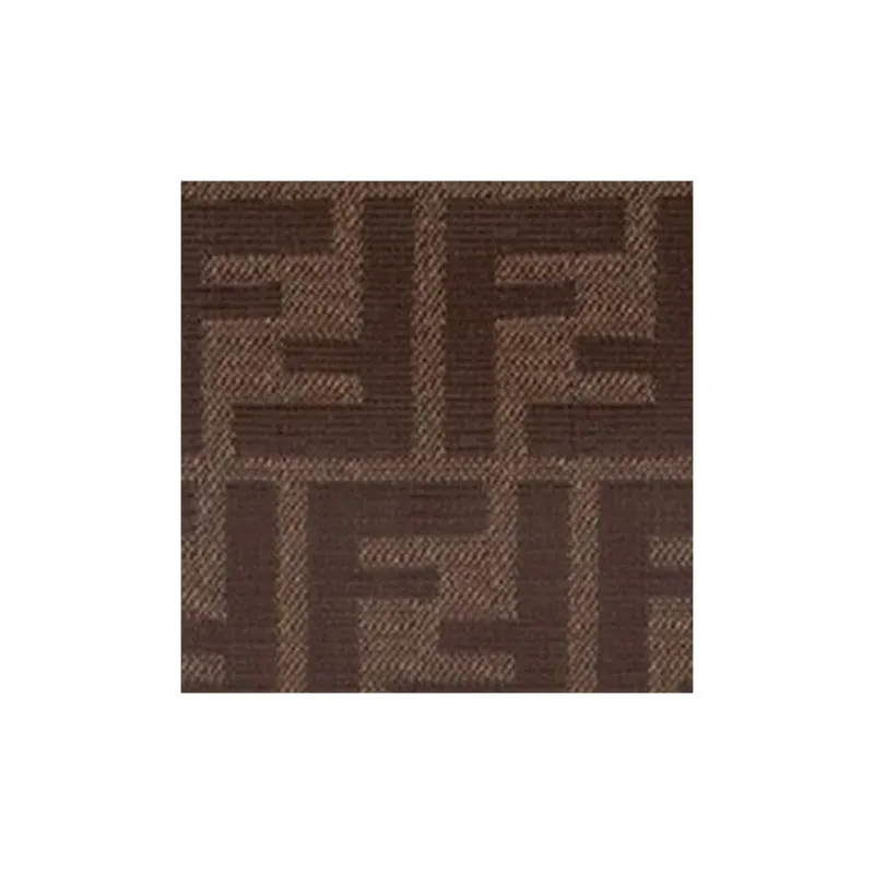 FENDI Coated Canvas With Leather Wallet Men's Brown & Black-4