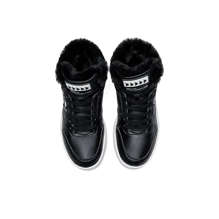 Kappa Mid Top Skateboard Shoes Unisex Black-3