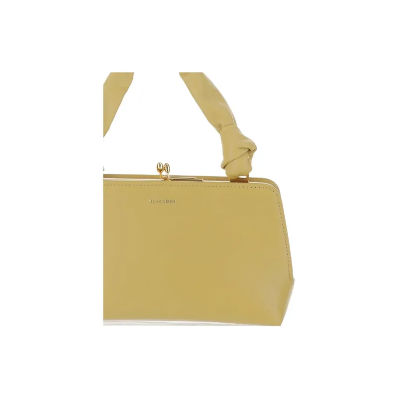 JIL SANDER Goji Logo Embossed Mini Top Handle Bag-3