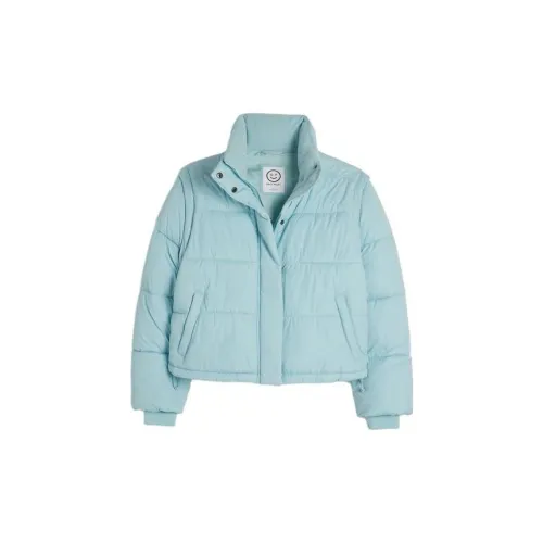 Hollister Puffer Jackets Women's Light Blue