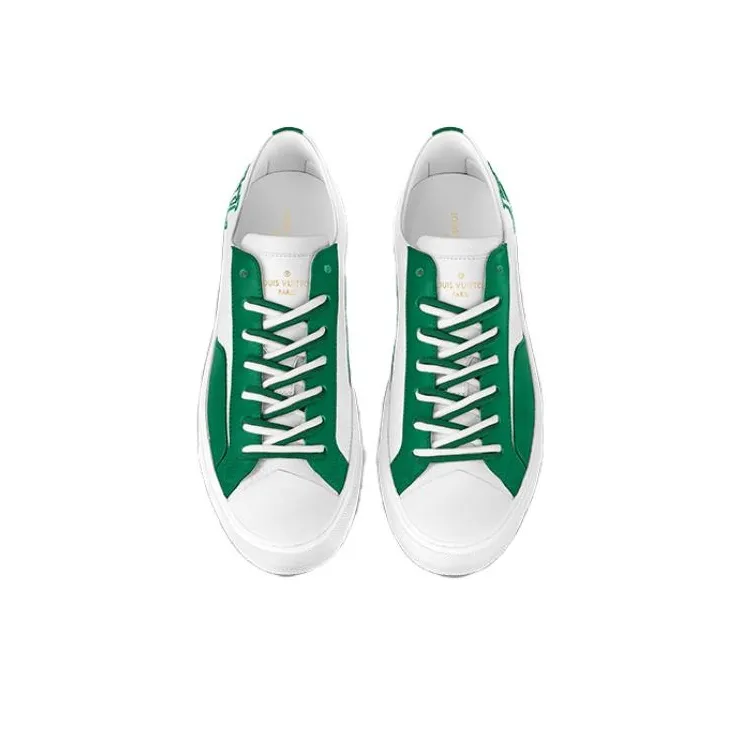 LOUIS VUITTON Tattoo Sneakers 'White Green'-2