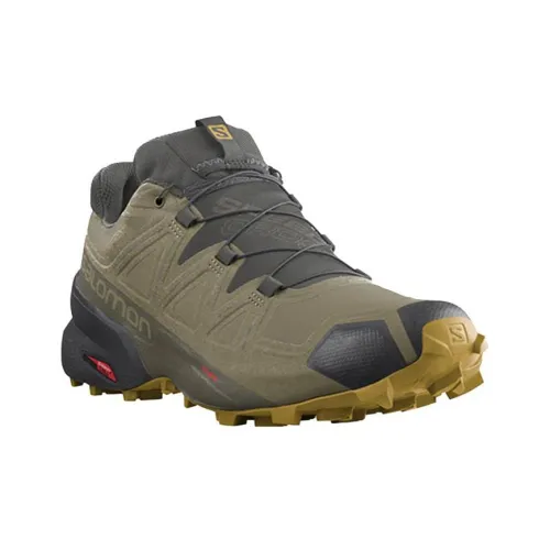 SALOMON Speedcross 5 Running Shoes Men Low-Top Olive Green